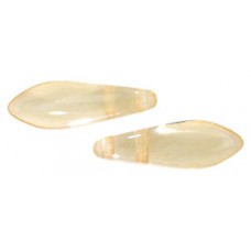 DG-10 Two Hole Daggers бусины 16х5мм Luster - Transparent Champagne (LC00030) - 600шт
