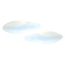 DG-10 Two Hole Daggers бусины 16х5мм Milky White (1000) - 600шт
