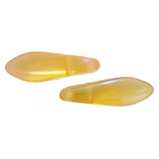 DG-10 Two Hole Daggers бусины 16х5мм Luster Iris - Topaz (RL10060) - 600шт