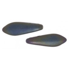 DG-10 Two Hole Daggers бусины 16х5мм Matte - Iris - Green (21155JT) - 600шт