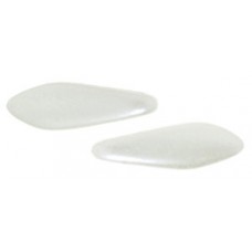 DG-10 Two Hole Daggers бусины 16х5мм Pearl Coat - Snow (25001AL) - 600шт