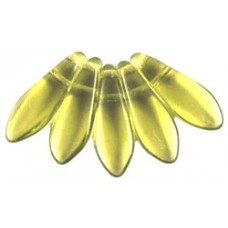 DG-10 Two Hole Daggers бусины 16х5мм Olivine (50230) - 600шт