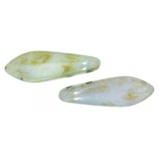 DG-10 Two Hole Daggers бусины 16х5мм Ultra Luster - Opaque Green (65455AL) - 600шт