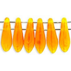 DG-10 Two Hole Daggers бусины 16х5мм Opal Orange (81250) - 600шт
