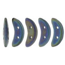 DG-9 Crescent бусины 10х3мм Matte - Iris - Blue (21135JT) - 100гр