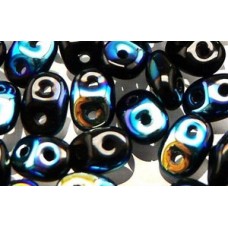 DG-7 SuperDuo бусины 5х2мм Jet AB (X23980) - 100гр DG-7 SuperDuo бусины 5х2мм Jet AB (X23980) - 100гр
