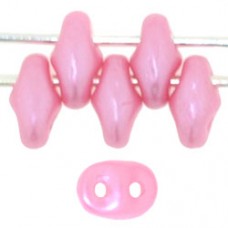 DG-7 SuperDuo бусины 5х2мм Pearl Coat - Flamingo (25008AL) - 100гр