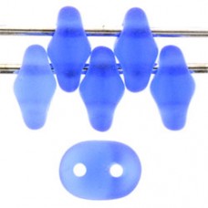 DG-7 SuperDuo бусины 5х2мм Matte - Sapphire (M30060) - 100гр