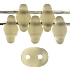 DG-7 SuperDuo бусины 5х2мм Matte - Black Diamond (M40020) - 100гр