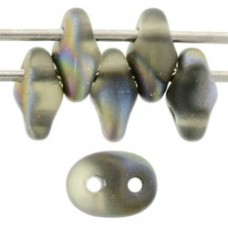 DG-7 SuperDuo бусины 5х2мм Matte - Black Diamond - Vitral (MV40020) - 100гр