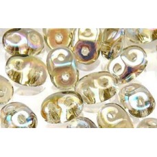 DG-7 SuperDuo бусины 5х2мм Black Diamond AB (X40020) - 100гр