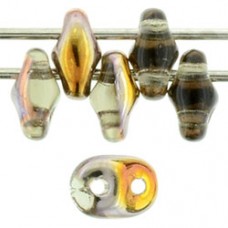 DG-7 SuperDuo бусины 5х2мм Black Diamond - Sliperit (ZE40020) - 100гр