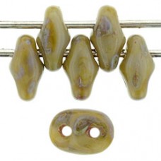 DG-7 SuperDuo бусины 5х2мм Opaque Gray - Picasso (T43020) - 100гр