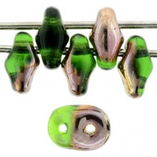 DG-7 SuperDuo бусины 5х2мм Chrysolite - Capri Gold (C50050) - 100гр