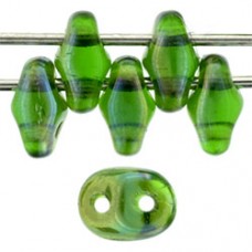 DG-7 SuperDuo бусины 5х2мм Chrysolite - Celsian (Z50050) - 100гр