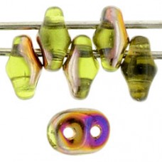 DG-7 SuperDuo бусины 5х2мм Olivine - Sliperit (ZE50230) - 100гр