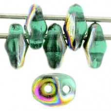 DG-7 SuperDuo бусины 5х2мм Emerald - Vitral (V50720) - 100гр