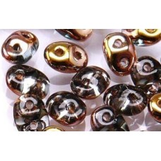 DG-7 SuperDuo бусины 5х2мм Aqua - Capri Gold (C60020) - 100гр DG-7 SuperDuo бусины 5х2мм Aqua - Capri Gold (C60020) - 100гр