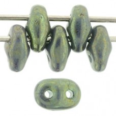 DG-7 SuperDuo бусины 5х2мм Luster - Tuquoise Green (LK63130) - 100гр DG-7 SuperDuo бусины 5х2мм Luster - Tuquoise Green (LK63130) - 100гр