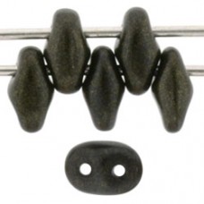 DG-7 SuperDuo бусины 5х2мм Metallic Suede - Dk Green (79082MJT) - 100гр