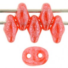 DG-7 SuperDuo бусины 5х2мм Luster - Opal Orange (L91220) - 100гр