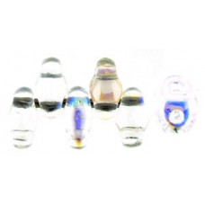 DG-7 MiniDuo бусины 5х2мм Crystal AB (X00030) - 50гр