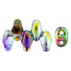 DG-7 MiniDuo бусины 5х2мм Coated - Marea - Peacock/Gold (16314CR) - 50гр