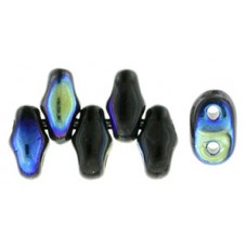 DG-7 MiniDuo бусины 5х2мм Jet AB (X23980) - 50гр