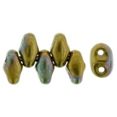 DG-7 MiniDuo бусины 5х2мм Opaque Olivine - Bronze Vega (LH53410) - 50гр
