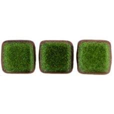 DG-10 Two Hole Tile бусины 6мм Polychrome - Olive Mauve 	 (94103JT)