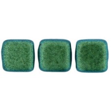 DG-10 Two Hole Tile бусины 6мм Polychrome - Aqua Teal 	 (94104JT)