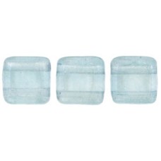 DG-10 Two Hole Tile бусины 6мм Luster - Transparent Blue 	 (LB00030)