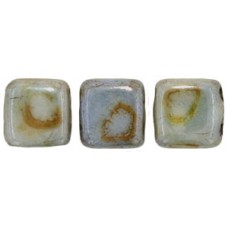 DG-10 Two Hole Tile бусины 6мм Luster - Opaque Green 	 (LN02010)