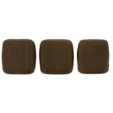 DG-10 Two Hole Tile бусины 6мм Matte - Chocolate Brown 	 (M13720)
