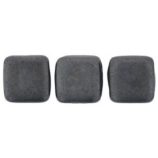 DG-10 Two Hole Tile бусины 6мм Matte - Hematite 	 (ML23980)