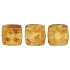 DG-10 Two Hole Tile бусины 6мм Matte - Crystal - Picasso 	 (MT00030)