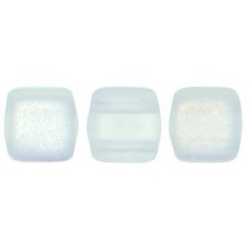 DG-10 Two Hole Tile бусины 6мм Matte - Crystal AB 	 (MX00030)