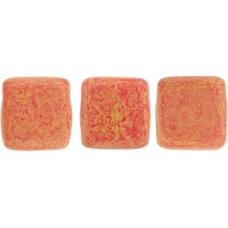 DG-10 Two Hole Tile бусины 6мм Pacifica - Strawberry 	 (S1002WH)