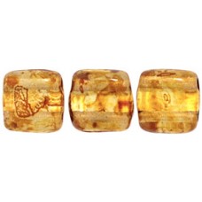 DG-10 Two Hole Tile бусины 6мм Crystal - Picasso 	 (T00030)