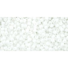 Японский бисер шарлотта TOHO Beads 15/0 Opaque White (41)