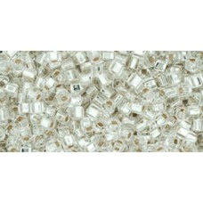 Кубик ТОХО 1,5мм Silver-Lined Crystal (21) - 250гр
