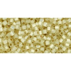 Японский бисер кубик TOHO Beads 1,5мм Silver-Lined Milky Lt Jonquil (2125)