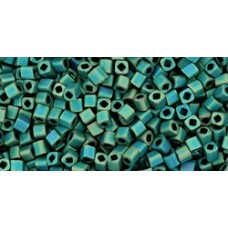 Японский бисер кубик TOHO Beads 1,5мм Matte-Color Iris - Teal (706)
