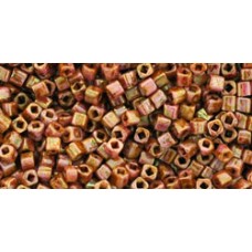 Кубик ТОХО 1,5мм HYBRID Luster - Opaque Rose/Gold Topaz (Y184) - 100гр