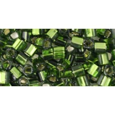 Кубик ТОХО 3мм Silver-Lined Olivine (37) - 250гр