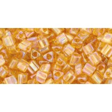 Японский треугольный бисер TOHO Beads 8/0 Transparent-Rainbow Med Topaz (162B) - 250гр