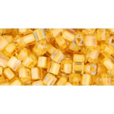 Треугольный ТОХО 8/0 Inside-Color Jonquil/Opaque Yellow-Lined (949) - 250гр
