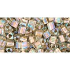 Треугольный ТОХО 8/0 Gold-Lined Rainbow Crystal (994) - 250гр