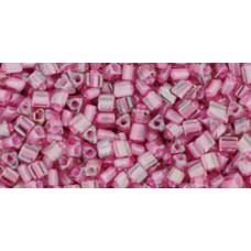 Треугольный ТОХО 11/0 Inside-Color Lt Amethyst/Pink-Lined (959) - 250гр