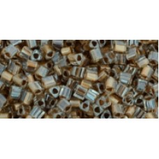 Треугольный ТОХО 11/0 Gold-Lined Crystal (989) - 250гр